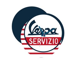 Vespa Wanduhr "VESPA SERVIZIO" 40x30