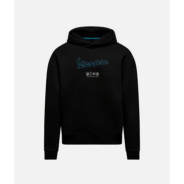 Hoodie Vespa Dec Jet Black 