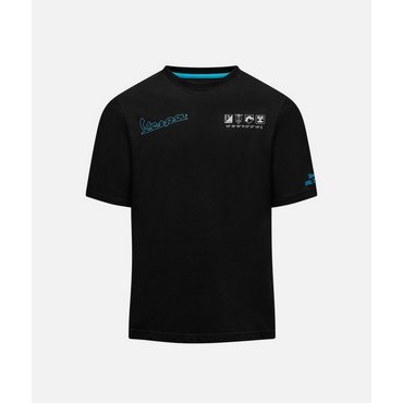 T-Shirt Vespa Dec Jet Black