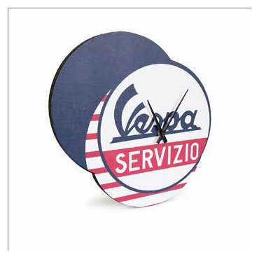 Vespa Wanduhr "VESPA SERVIZIO" 40x30 