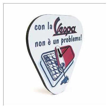 Vespa Wanduhr "Non è un problema" 40x30 