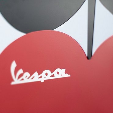 Vespa Wanduhr Apfel 